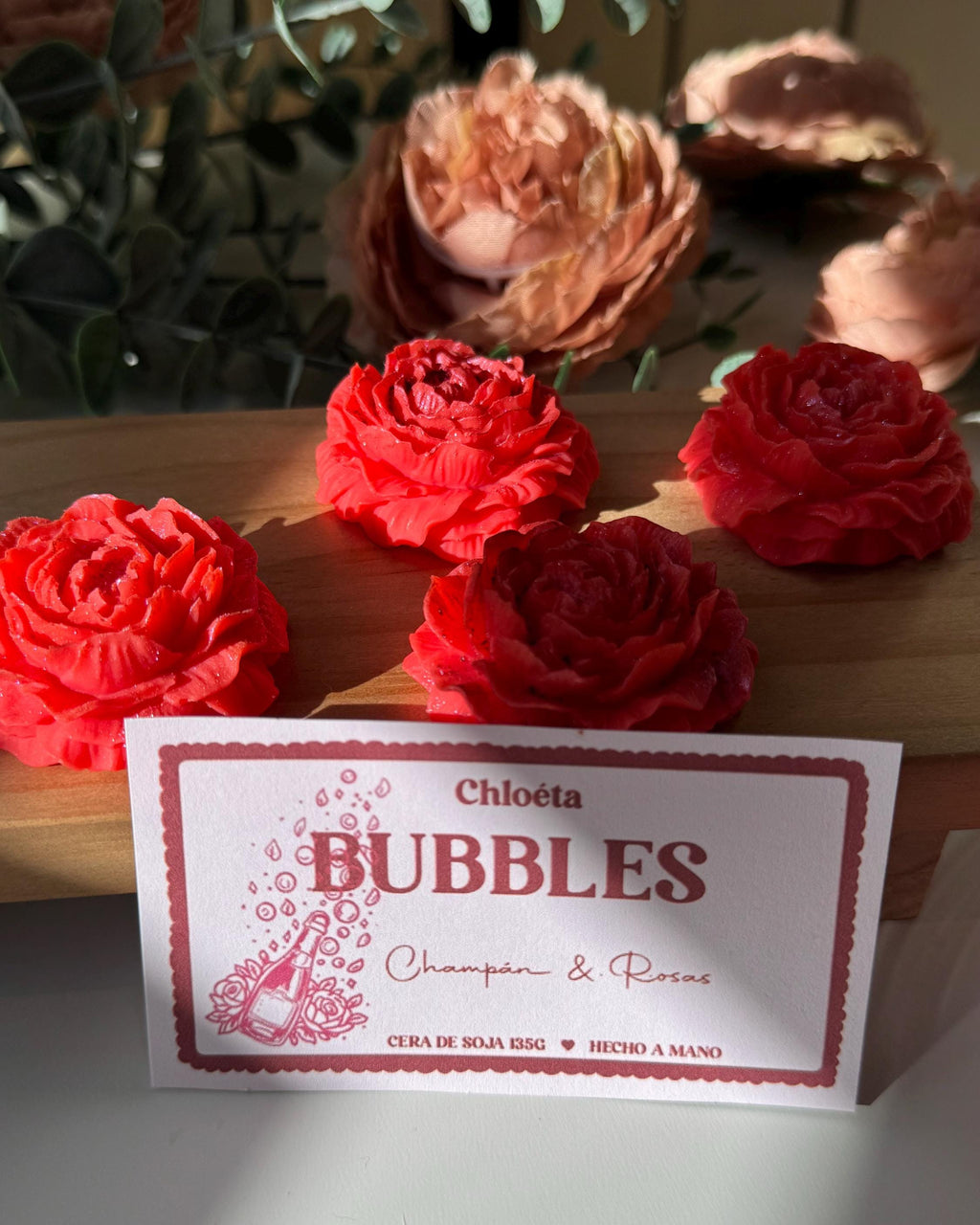 Wax Melts  Champán y Rosas, Colección Bubbles
